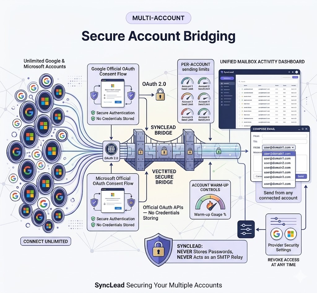 Secure Account Bridging